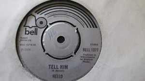 Hello Tell Him/Lightning 7" 1974 **VG+** - Picture 1 of 1