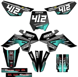 SR 110 SURGE Turquoise Senge Graphics Kit Compatible with SSR - Picture 1 of 10