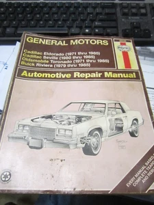 GENERAL MOTORS REPAIR MANUAL CADILLAC OLDSMOBILE BUICK  71 THRU 85 - Bild 1 von 2