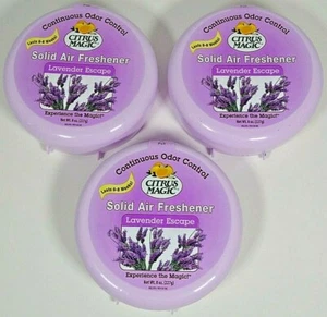 Lot of 3 Citrus Magic 8 Oz. Lavender Escape Solid Air Freshener - Picture 1 of 3