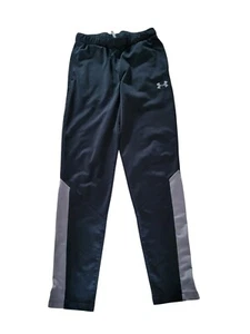 Under Armour Activewear Hose Jungen schwarz grau Größe YLG Youth Large Zip Ankle - Bild 1 von 4