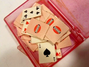 older AMOCO brand miniature advertising deck of 52 playing cards w/plastic box - Picture 1 of 4