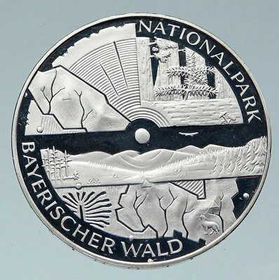 2005 GERMANY Bavarian National Park Proof Silver OLD German 10 Euro Coin i86486 - Image 1 of 3