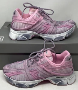 $950 Men's Balenciaga Phantom Bicolor Low-Top Sneakers Pink White Mesh 44 US 11 - Picture 1 of 24