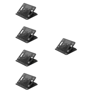  5 Pack Laptop Stand Plastic Rack Heat Dissipation Holder Foldable Clear - Afbeelding 1 van 12