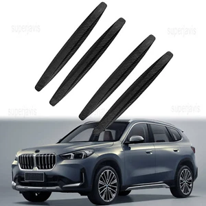 4Pcs Carbon Fiber Grain Anti-Collision Strip Bumper Protector For BMW 4 Series - Imagen 1 de 13