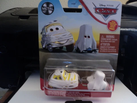 Disney Pixar Cars Mummy Costume Luigi & Ghost Costume Guido Diecast Metal Cover
