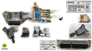 KIT CHIAVI CENTRALINA 89661-0D450 0281012322 1NDTV TOYOTA YARIS 1.4D 2007 46C - Imagen 1 de 1