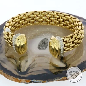 Valor 16.900,- Brazalete original Fope Brillant brazalete 750 / 18 quilates oro xxyy - Imagen 1 de 5