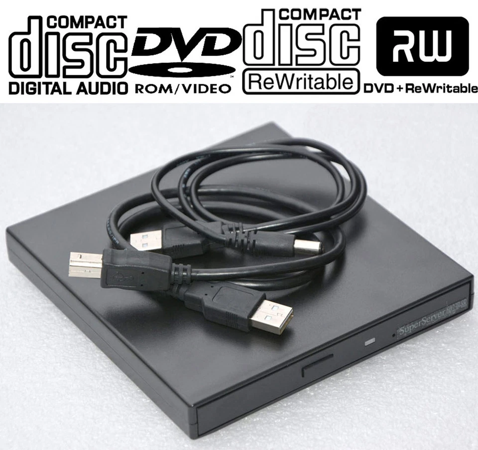 Burner Dvd-Rw Cddvd Cdrw External USB For Sony Vaio FSC Amilo Esprimo Lifebook - Image 1 of 1