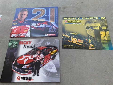 Ricky Rudd Havoline #28 Nascar racing postcard lot Cover