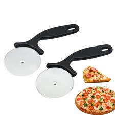 Stainless Steel Pizza Slicer Cutter Wheel Professional Kitchen Utensil Knife