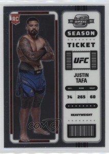 2023 Panini Chronicles UFC Contenders Optic Season Ticket Justin Tafa Rookie RC