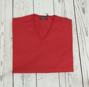 AMEDEO FERRANTE MAGLIA IN COTONE FINEZZA 14 SCOLLO A PUNTA - ROSSO - Imagen 1 de 3