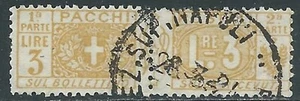 1914-22 REGNO PACCHI POSTALI USATO 3 LIRE - P31-9 - Picture 1 of 1