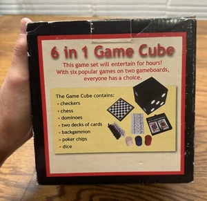 6 In 1 Game Cube , Mostly Complete But Missing 2 decks of cards - Picture 1 of 14