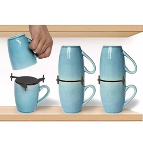 ELYPRO Coffee Mug Organizers and Storage, Kitchen Cabinet Shelf Organizer - C... - Picture 1 of 2