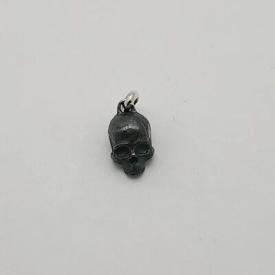 David Yurman Plata Onda Calavera Hombres Amuleto Colgante Dije Foto 1 de 4