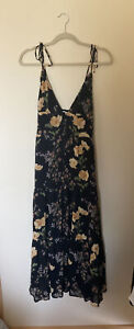 Reformation Jaden Floral Midi Dress Size 6