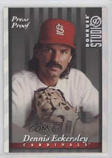 1997 Donruss Studio Silver Press Proof /1500 Dennis Eckersley #74 HOF