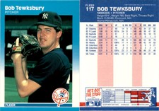Bob Tewksbury 1987 Fleer Baseball Card 117  New York Yankees