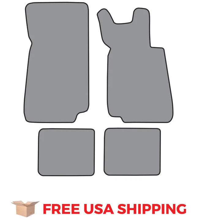FITS 1986-1987 BMW 325es Floor Mat 4pc Cutpile Foto 1 de 1