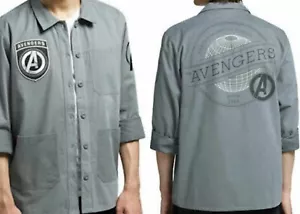 NWT ThinkGeek AVENGERS ARMY JACKET CHARCOAL~Marvel X Gear Up Collection 2XL XXL - Picture 1 of 8