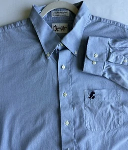 Walt Disney World Men's XXLarge Single Needle Tailoring Button Down Shirt Blue - Picture 1 of 11