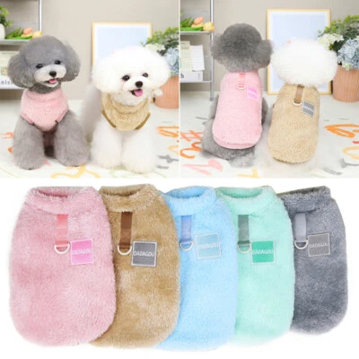 Pet Sweater Cat Fleece Shirt Pet Dog Clothes Puppy Clothing Dog Vest Soft Warm ∂ - Image 1 of 4