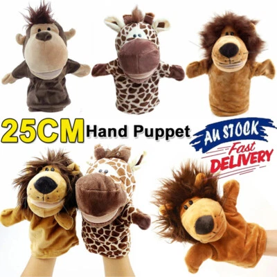 3PCS Animal Wildlife Hand Hand Soft Plush Glove Puppet Puppets Kids Toy Gift AU - image 1 of 4