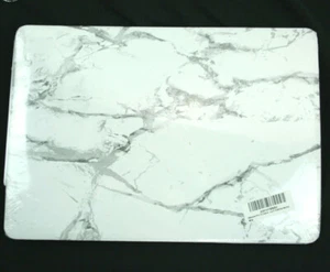 Macbook Pro 13 White Marble Protective Hard Shell Case Cover For Case A - Picture 1 of 5