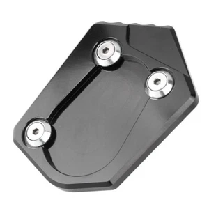 1x Black Side Stand Kickstand Plate Pad For BMW R1200RT R Nine T R1200ST R900RT - Picture 1 of 7