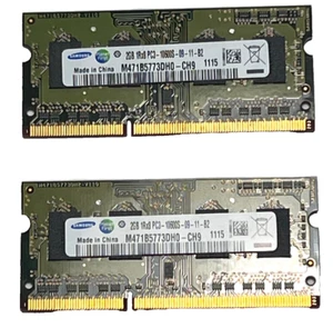 Apple MacBook Pro 2011Memor Samsung 2x2GB 1Rx8 PC3-10600S-09-11-B2 Laptop Memory - Picture 1 of 7