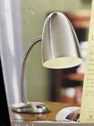 Home Trends Stainless Steel Flexible Goose-neck Desk Lamp Silver New