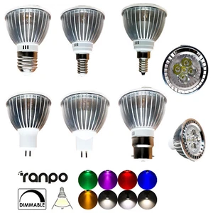 Dimmable Led Spotlight Bulb 10W Decoration For Home E27 Light E14 Red Gu53 - Picture 1 of 18