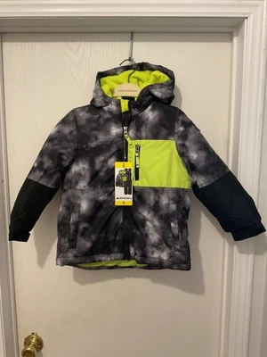 Snozu Boys Jacket Sz 5 Grey/Green Camo NWT Puffer - Image 1 of 4