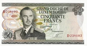 LUXUMBURGO LUXEMBURG 50 FRANCS  ANNO 1972 PICK P55b  UNC - FDS - Foto 1 di 2