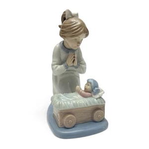 Vintage Lladro NAO "Sharing A Prayer" Mutter und Baby Kind #01124 Figur - Bild 1 von 10
