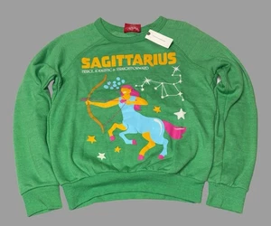 Anthropologie Midnight Rider Sagittarius Sweatshirt Gr. XXS Oversized Zodiac - Bild 1 von 6
