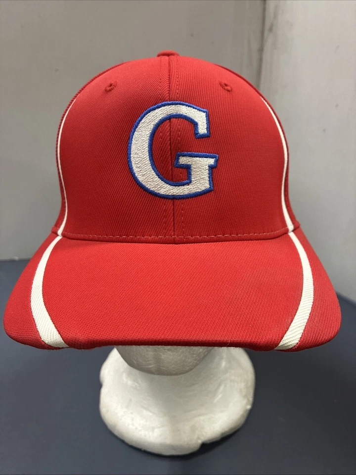 Boné de beisebol 2022 Glastonbury 11U All-Star vermelho #8 ajuste flexível tamanho P-M - Imagem 1 de 4