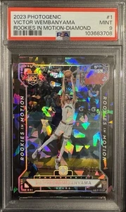 Victor Wembanyama 2023 Photogenic Rookies In Motion Diamond /75 PSA 9 Wemby RC - Bild 1 von 2