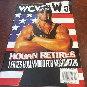 WCW/nWo Magazine Issue 47 Hulk Hogan Presidential Run, Posters Intact - Imagen 1 de 4