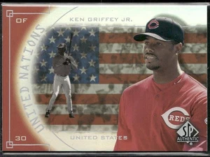 Auténtico #UN2 2000 SP Ken Griffey Jr. Naciones Unidas Rojos de Cincinnati - Imagen 1 de 2