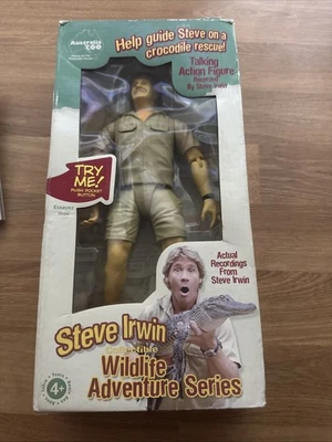 Steve Irwin Talking Action Figure Wildlife Adventure Crocodile Hunter 2006 - Image 1 of 3