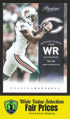 2012 Panini Prestige #98 Brandon Marshall - Chicago Bears - Image 1 of 2