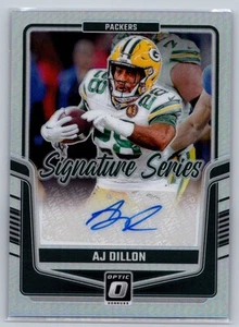 2024 Donruss Optic #SSH-ADN AJ Dillon Signature Series Holo - Bild 1 von 2