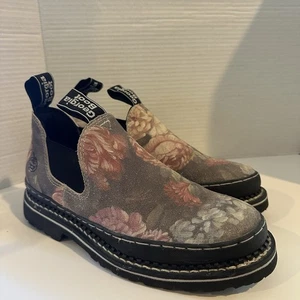Botas Georgia Giant Romeo Gamuza Estampado Floral Muescas Ribete Púrpura Oscuro Talla 9.5 - Imagen 1 de 10