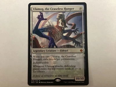 MTG Battle For Zendikar ULAMOG, THE CEASELESS HUNGER LP (3124) Graded Power - Image 1 of 2