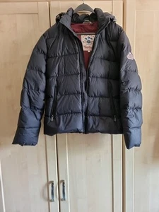 PYRENEX schwarze wattierte Jacke Gr. L Herren Daunen Puffer Kapuze Freizeit Outdoor - Bild 1 von 8