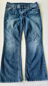 Jeans argento co suki jeans donna 33x30 blu bootcut elasticizzato vita media denim - Foto 1 di 8